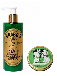 1 Brabo's Pomada Premium + Shampoo 2 em 1
