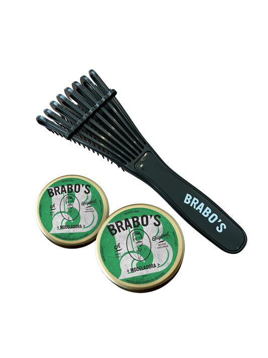 COMBO 2 Brabo's Pomada Premium + Brabo's Escova [FRETE GRÁTIS]