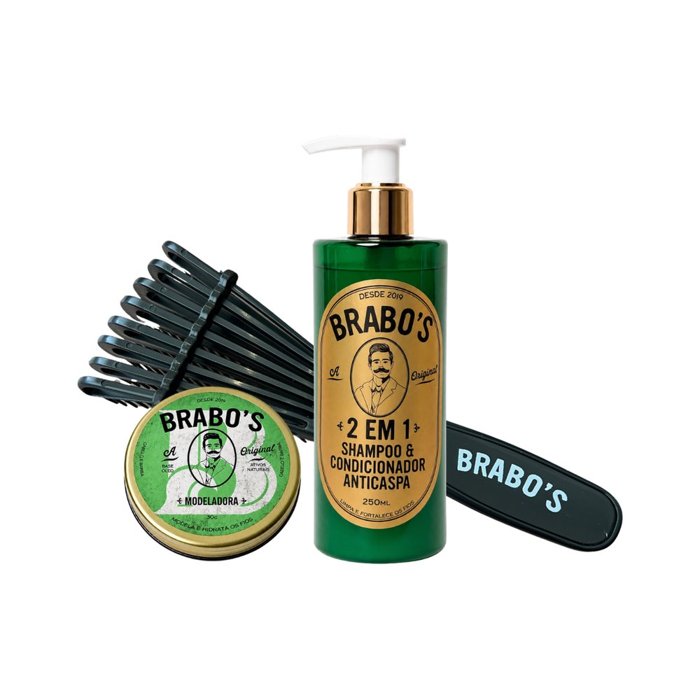 Modeladora + Escova + Shampoo